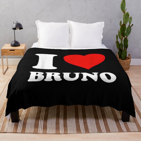 Item preview, Cute Bruno Name Red Heart Personalized Love Romance Graphic designed and sold by Remontadarnia.