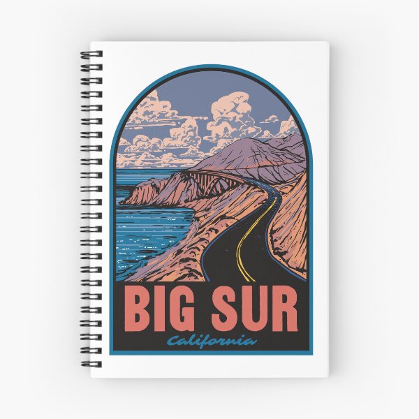 Item preview, Big Sur California Vintage Coastal Travel Badge designed and sold by HalpinDesign.