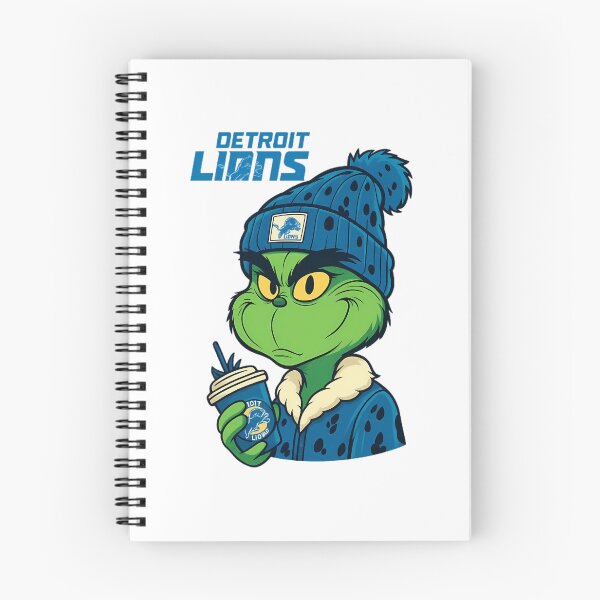 Item preview, Detroits Lions Grinch Winter Mashup designed and sold by clairewilson219.