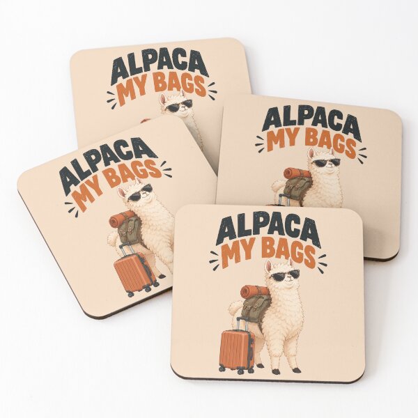 Item preview, Alpaca My Bags – Funny Travel Alpaca Pun designed and sold by Furflix.
