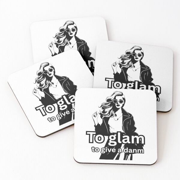 Item preview, To glam to give a damn - motivational quote  designed and sold by She - artist creations .