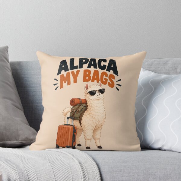 Item preview, Alpaca My Bags – Funny Travel Alpaca Pun designed and sold by Furflix.