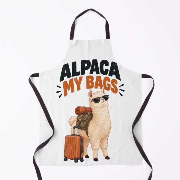 Item preview, Alpaca My Bags – Funny Travel Alpaca Pun designed and sold by Furflix.