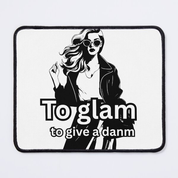 Item preview, To glam to give a damn - motivational quote  designed and sold by She - artist creations .