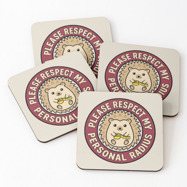 Item preview, Respect My Personal Radius Hedgehog Retro Badge designed and sold by DripCultureLab.