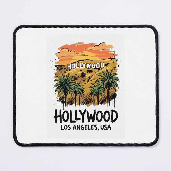 Item preview, Hollywood Sign Los Angeles USA Art Print designed and sold by Merch by Das Design Studio.