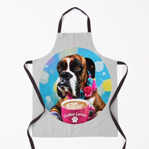 Item preview, Coffee Lover Boxer Dog, Funny Coffee & Dog Lover Design designed and sold by AnimalVibes.