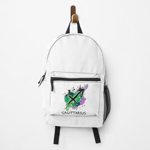 Item preview, Sagittarius Zodiac Sign Watercolor Grunge Green Purple Art designed and sold by Vibe-Vary.