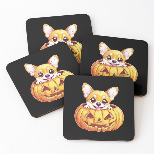 Item preview, Cute Corgi in Halloween Pumpkin designed and sold by NadinArtStudio.