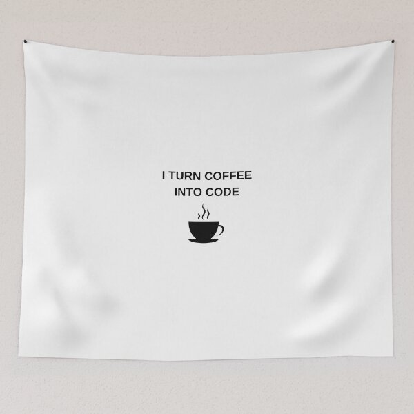 Artikelvorschau, Ich verwandle Kaffee in lustigen Code entworfen und verkauft von eihabo.