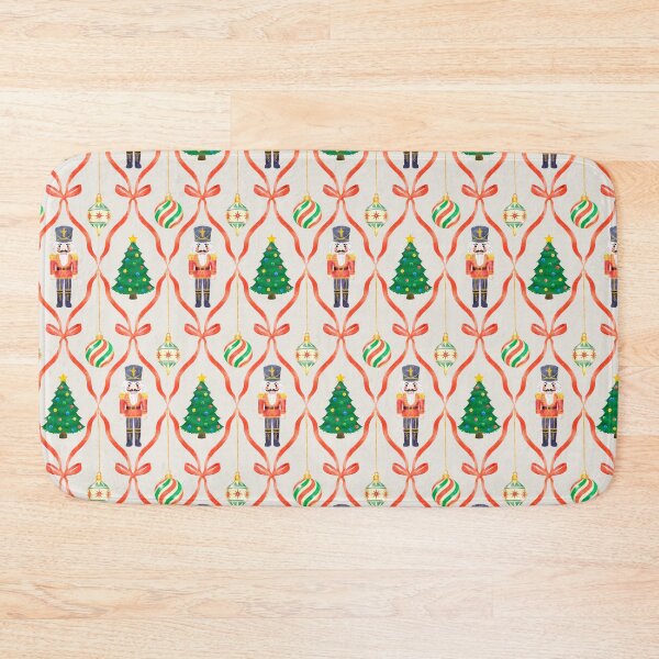 Item preview, Vintage Watercolor Christmas Ribbons on Cream designed and sold by QuestingPixel.