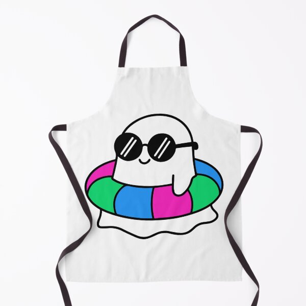 Item preview, Spooky Summer Vibes Kawaii Ghost on Polysexual Float designed and sold by Cannaxes Studio.