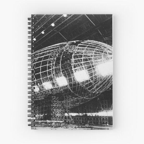 Item preview, Akron airship Zeppelin construction, World's largest dirigible near completion vintage black and white photograph designed and sold by Astrid Arkhangelsky.