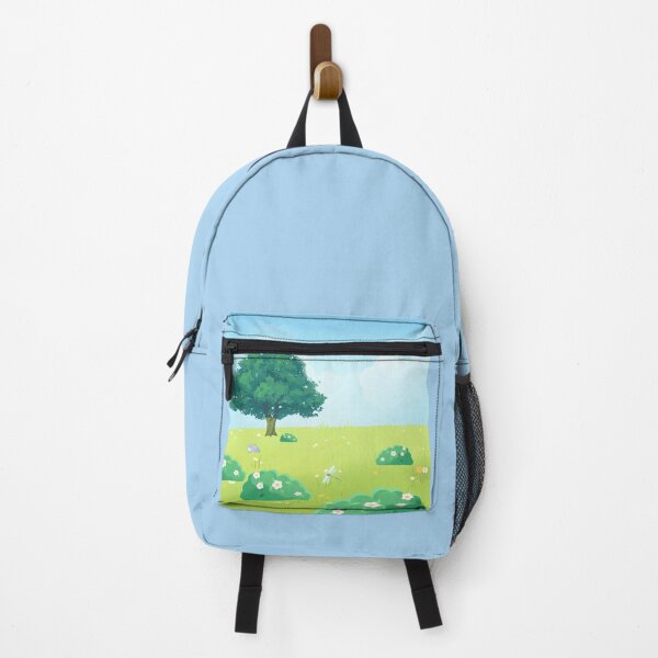 Item preview, Vintage Anime Meadow Landscape - Cozy Ghibli Inspired Cottagecore Tree Print designed and sold by Rehnair.
