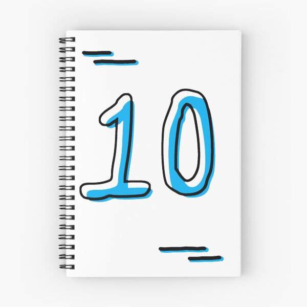 Item preview, Number 10 - Bold Blue Artistic Numeral Design designed and sold by Dyche Studio.
