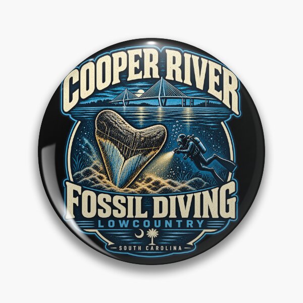 Item preview, Cooper River Scuba Diving for Fossils South Carolina designed and sold by SubtleSplit.