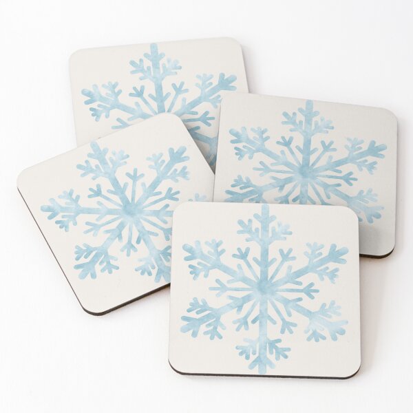 Item preview, Watercolor Christmas Snowflakes On Cream  designed and sold by QuestingPixel.