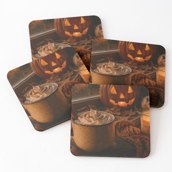 Item preview, Cozy Autumn Pumpkin Spice Latte and Jack O Lantern — Dark Academia Halloween Aesthetic designed and sold by LYAN-STORE.