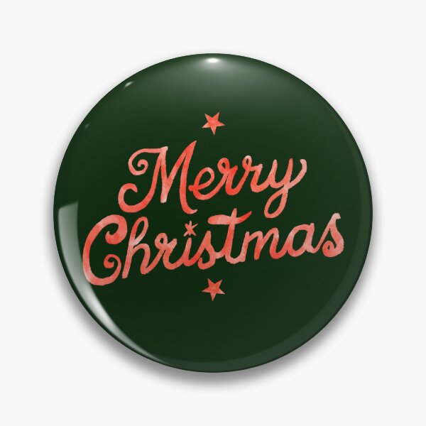 Item preview, Vintage Watercolor Merry Christmas Script On Dark Green designed and sold by QuestingPixel.
