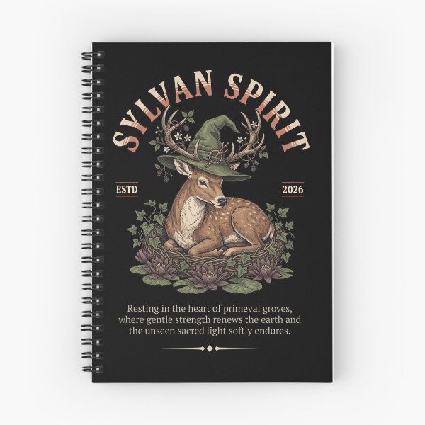 Item preview, Forest Stag Druid Sylvan Spirit Mystical Antlers Graphic designed and sold by Ada’s Mystic Atelier .