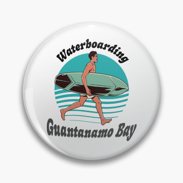 Item preview, Waterboarding Guantanamo Bay Retro Surf Parody Design designed and sold by CiKmerch.