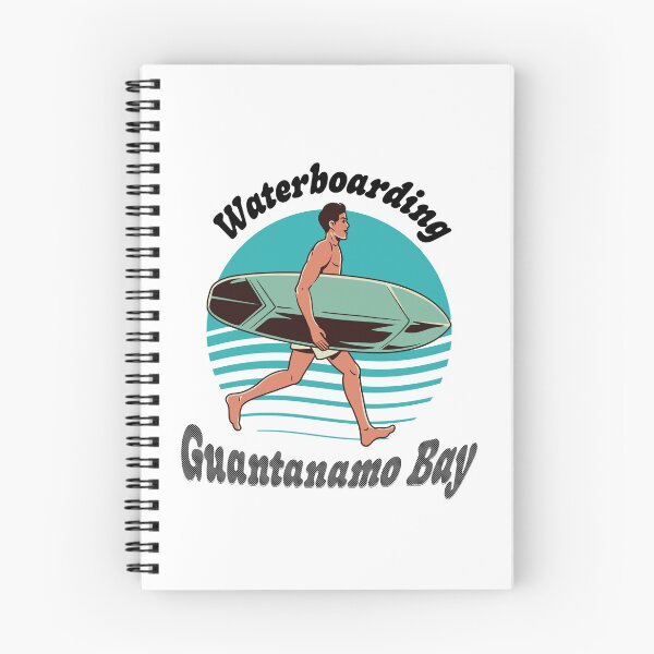 Item preview, Waterboarding Guantanamo Bay Retro Surf Parody Design designed and sold by CiKmerch.