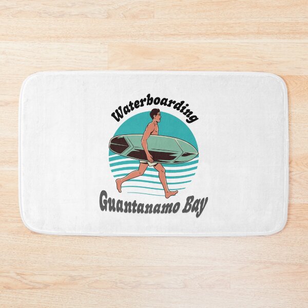 Item preview, Waterboarding Guantanamo Bay Retro Surf Parody Design designed and sold by CiKmerch.