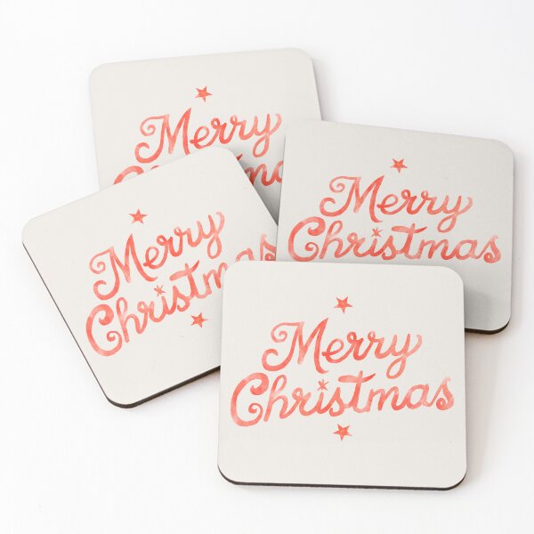 Item preview, Vintage Watercolor Merry Christmas Script On Cream designed and sold by QuestingPixel.