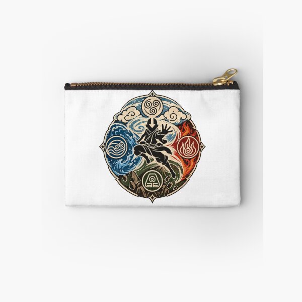 Item preview, Four Elements Retro Emblem – Air Water Earth Fire Vintage Fantasy Graphic designed and sold by mocci10.