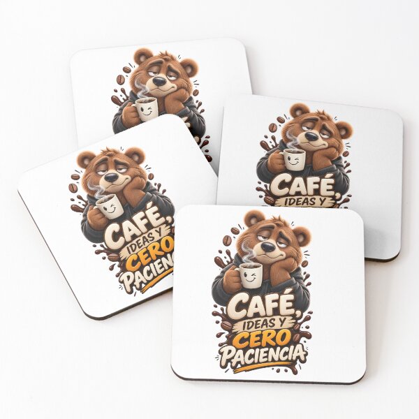 Item preview, Sleepy bear with coffee: ideas and zero patience designed and sold by LINSSEX Style • Urban & Sport Streetwear.