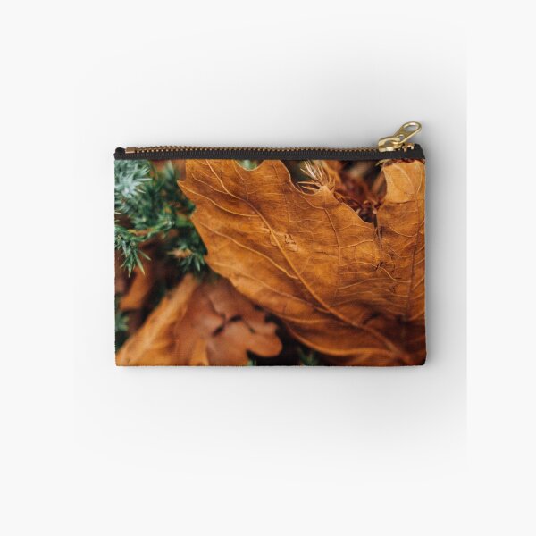 Item preview, Rustic Autumn Oak Leaf Macro — Earthy Brown and Evergreen Forest Foliage designed and sold by LYAN-STORE.