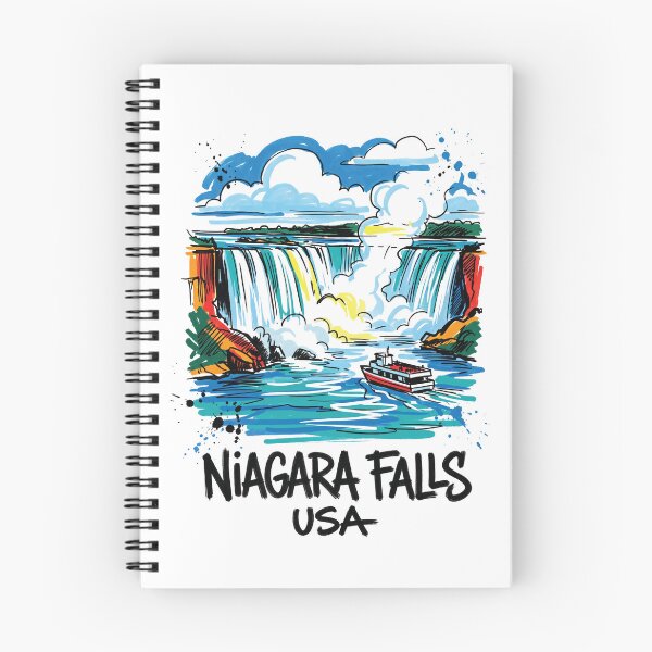 Item preview, Niagara Falls Waterfall USA Travel Art designed and sold by Merch by Das Design Studio.