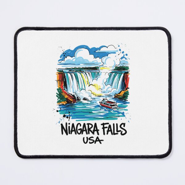 Item preview, Niagara Falls Waterfall USA Travel Art designed and sold by Merch by Das Design Studio.