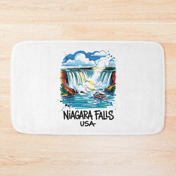 Item preview, Niagara Falls Waterfall USA Travel Art designed and sold by Merch by Das Design Studio.