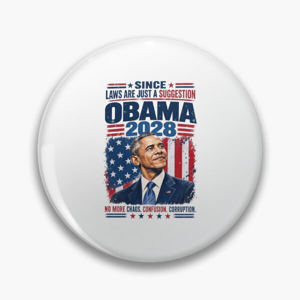 Item preview, Obama 2028 Since Laws Are Just A Suggestion Funny Political Parody designed and sold by Glow-Paw-Studio.