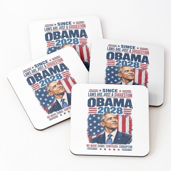 Item preview, Obama 2028 Since Laws Are Just A Suggestion Funny Political Parody designed and sold by Glow-Paw-Studio.