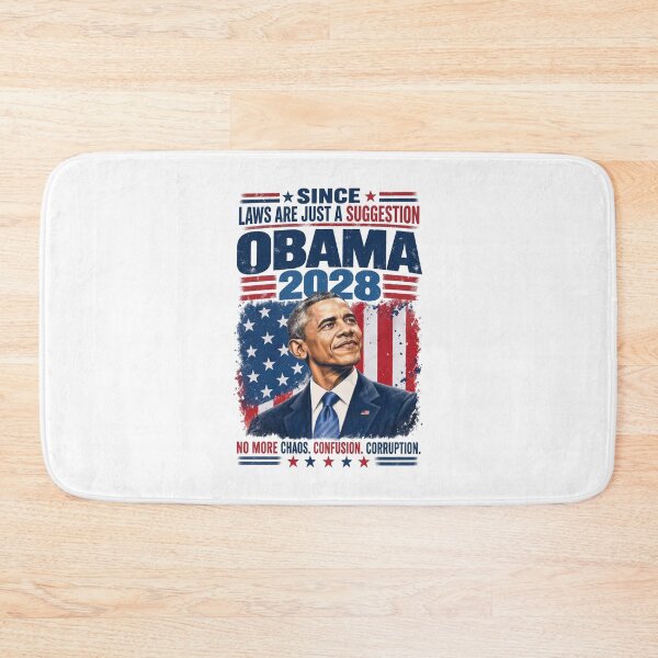 Item preview, Obama 2028 Since Laws Are Just A Suggestion Funny Political Parody designed and sold by Glow-Paw-Studio.