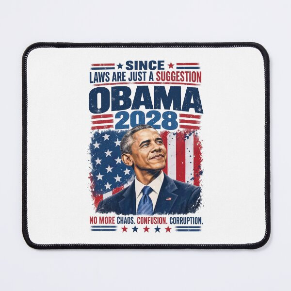 Item preview, Obama 2028 Since Laws Are Just A Suggestion Funny Political Parody designed and sold by Glow-Paw-Studio.