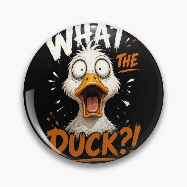 Item preview, What the Duck?! – Funny Shocked Duck designed and sold by Furflix.