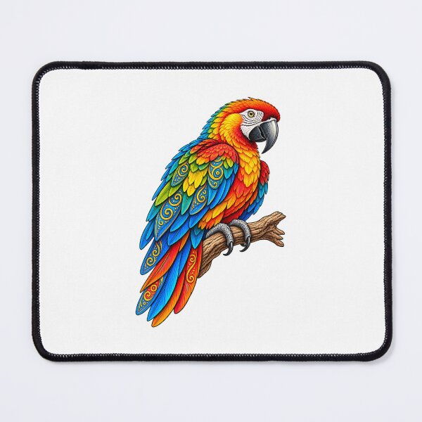 Item preview, Colorful Bohemian Macaw Parrot – Ornamental Tropical Bird Art designed and sold by PeanutGalSean.