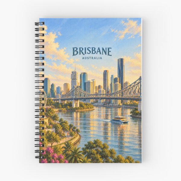 Item preview, Brisbane Painterly Australian City Impression designed and sold by MichaeIRellov.
