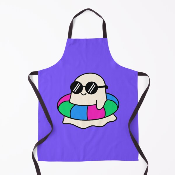 Item preview, Subtle Polysexual Pride Pool Float Summerween Kawaii Ghost designed and sold by Cannaxes Studio.
