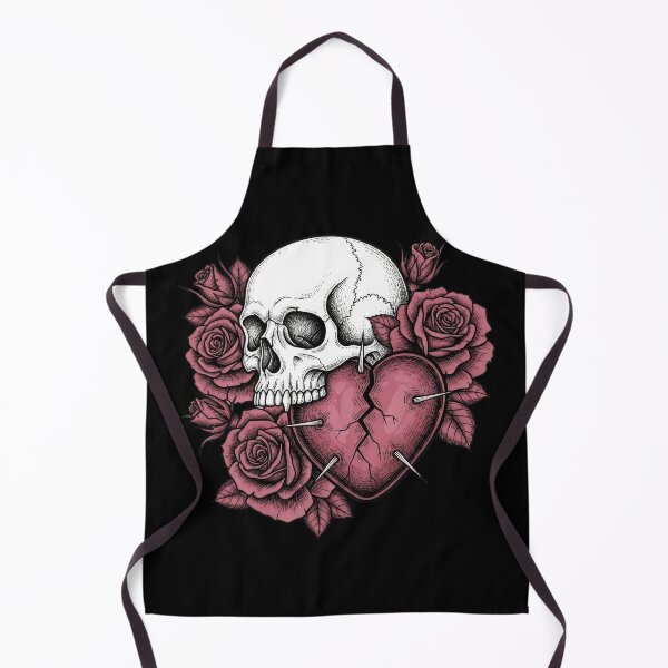 Item preview, Halloween Skull Rose Broken Heart Gothic Design designed and sold by PlumArtDesign.