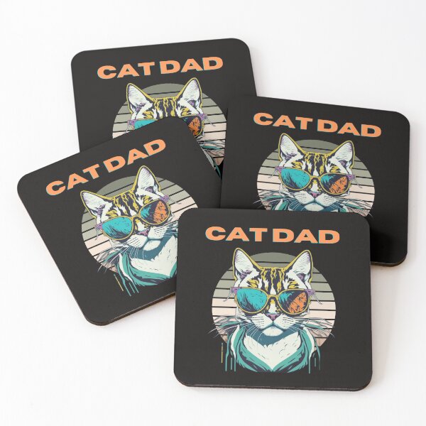 Item preview, Cat Dad – Retro Cat Lover Gift designed and sold by MiSuPa Studio.