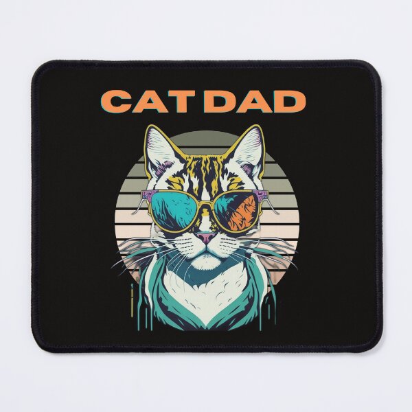 Item preview, Cat Dad – Retro Cat Lover Gift designed and sold by MiSuPa Studio.