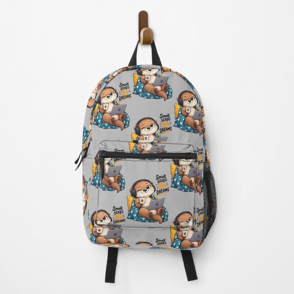 Item preview, Funny Otter Meme Collection - Small Steps Big Dreams Cute Otter - Motivational Cartoon Animal | Positive Mindset designed and sold by MiraLumeStudio.