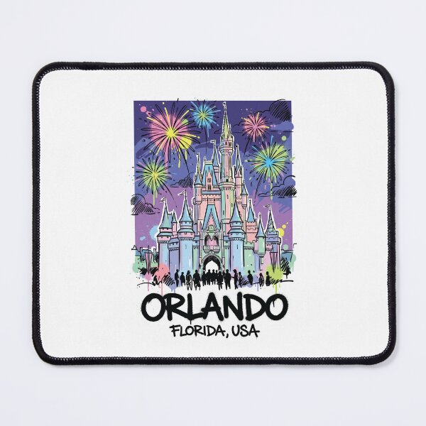 Item preview, Orlando Florida Fairytale Castle USA Art designed and sold by Merch by Das Design Studio.