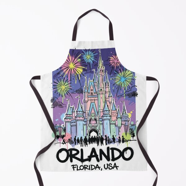 Item preview, Orlando Florida Fairytale Castle USA Art designed and sold by Merch by Das Design Studio.