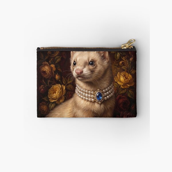 Item preview, Regal Ferret Portrait with Blue Sapphire designed and sold by Real Beast Art.
