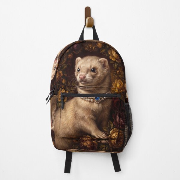 Item preview, Regal Ferret Portrait with Blue Sapphire designed and sold by Real Beast Art.